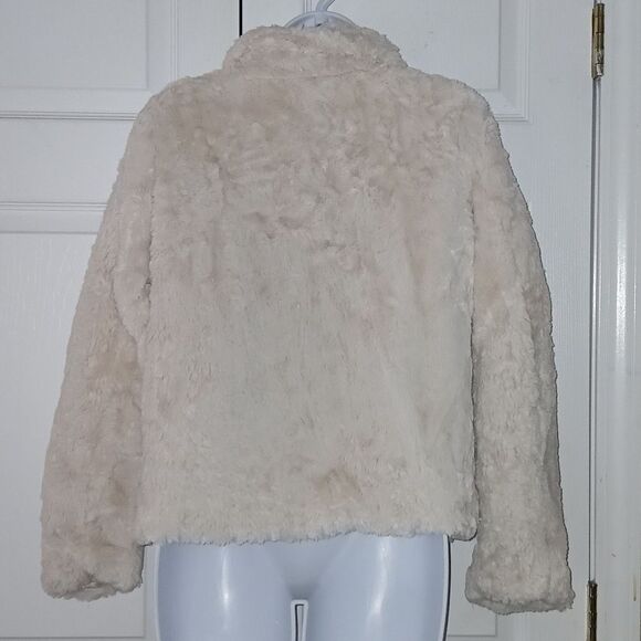 Jou Jou for Versona super soft cream color  faux fur jacket  Sz S  NWOT - Picture 4 of 5